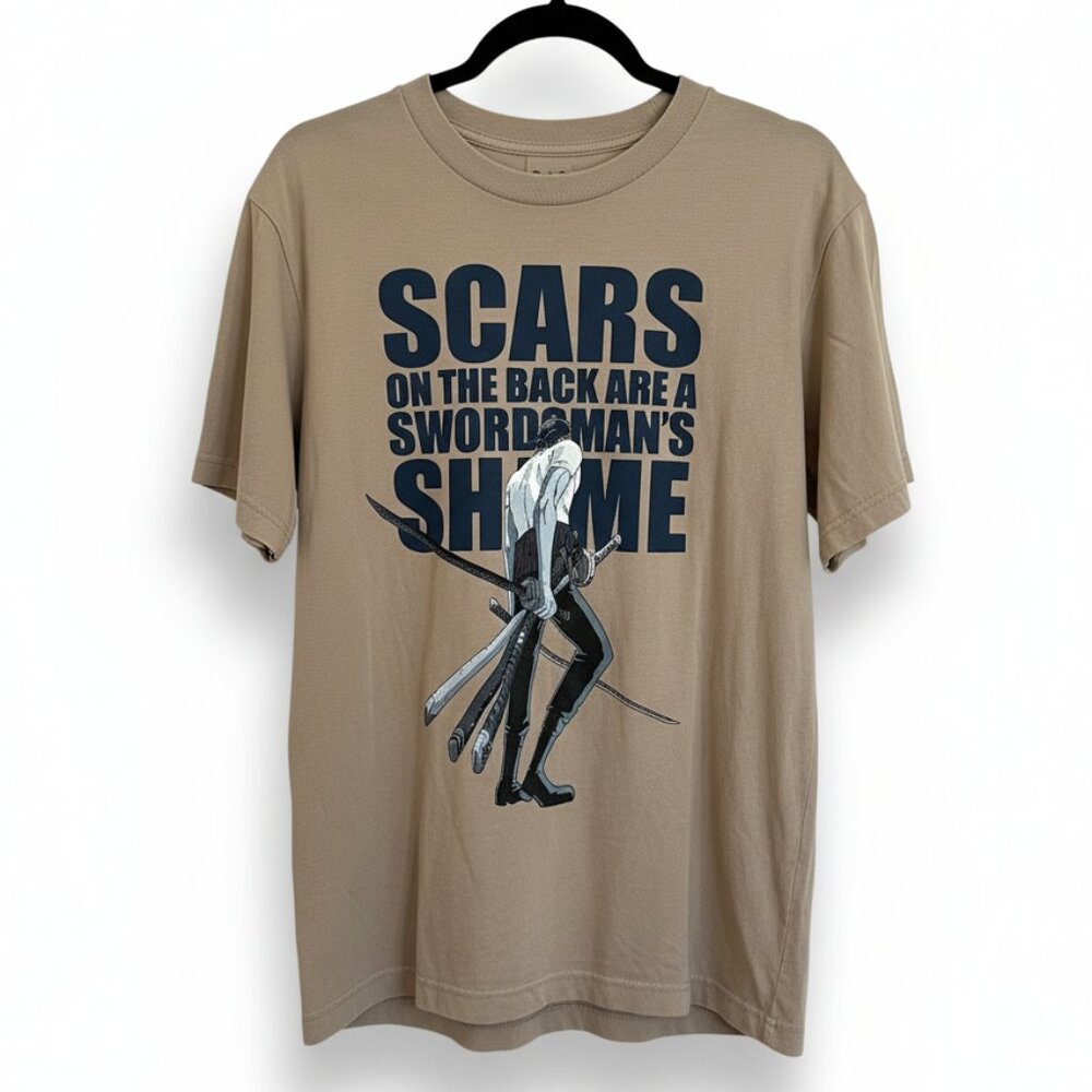 UNIQLO UT – One Piece “Scars on the Back Are a Swordsman’s Shame” Tee (M)